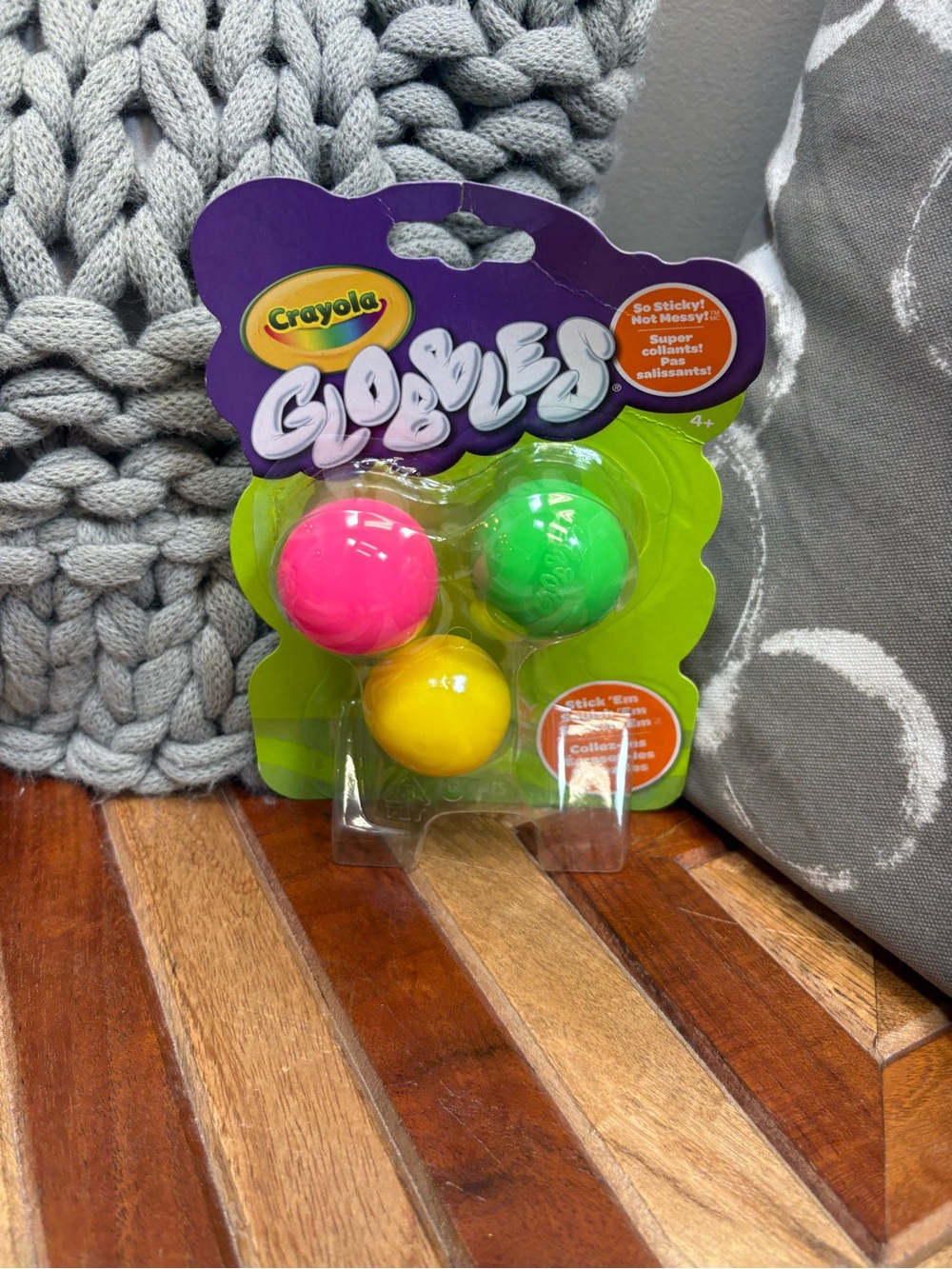 Crayola Globs Sticky Balls - Neon Pink, Bright Green & Yellow